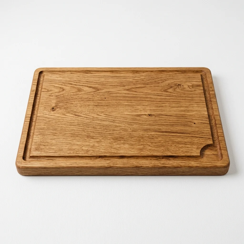 Handmade oak chopping board with natural wood grain — premium quality from The Chopping Block Shop