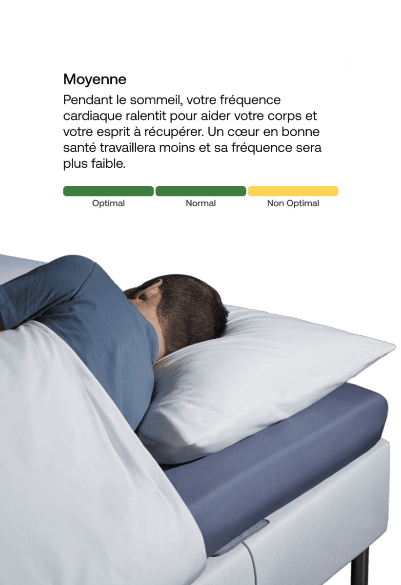 Capteur de sommeil placé discrètement sous le matelas
